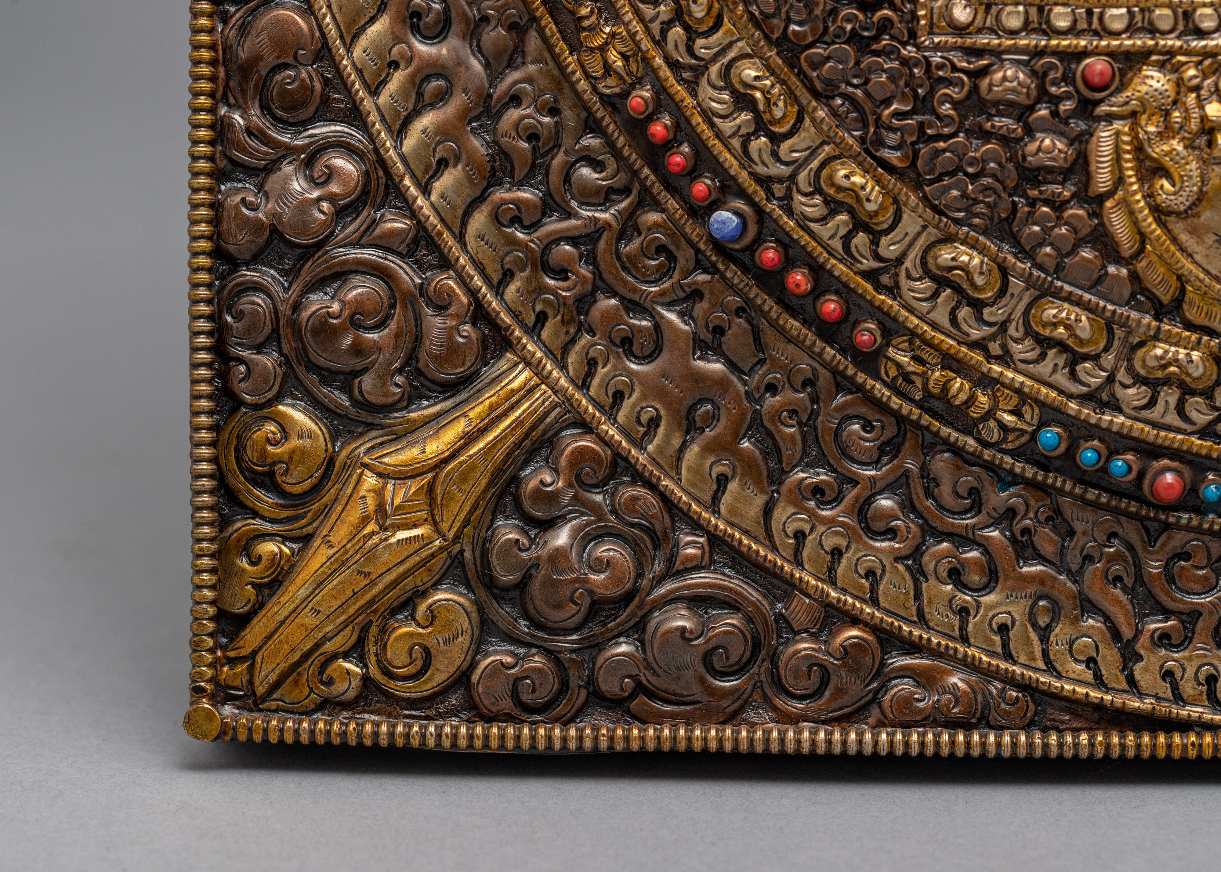 Deity Mandala Art | 24K Gold Plated Mandala