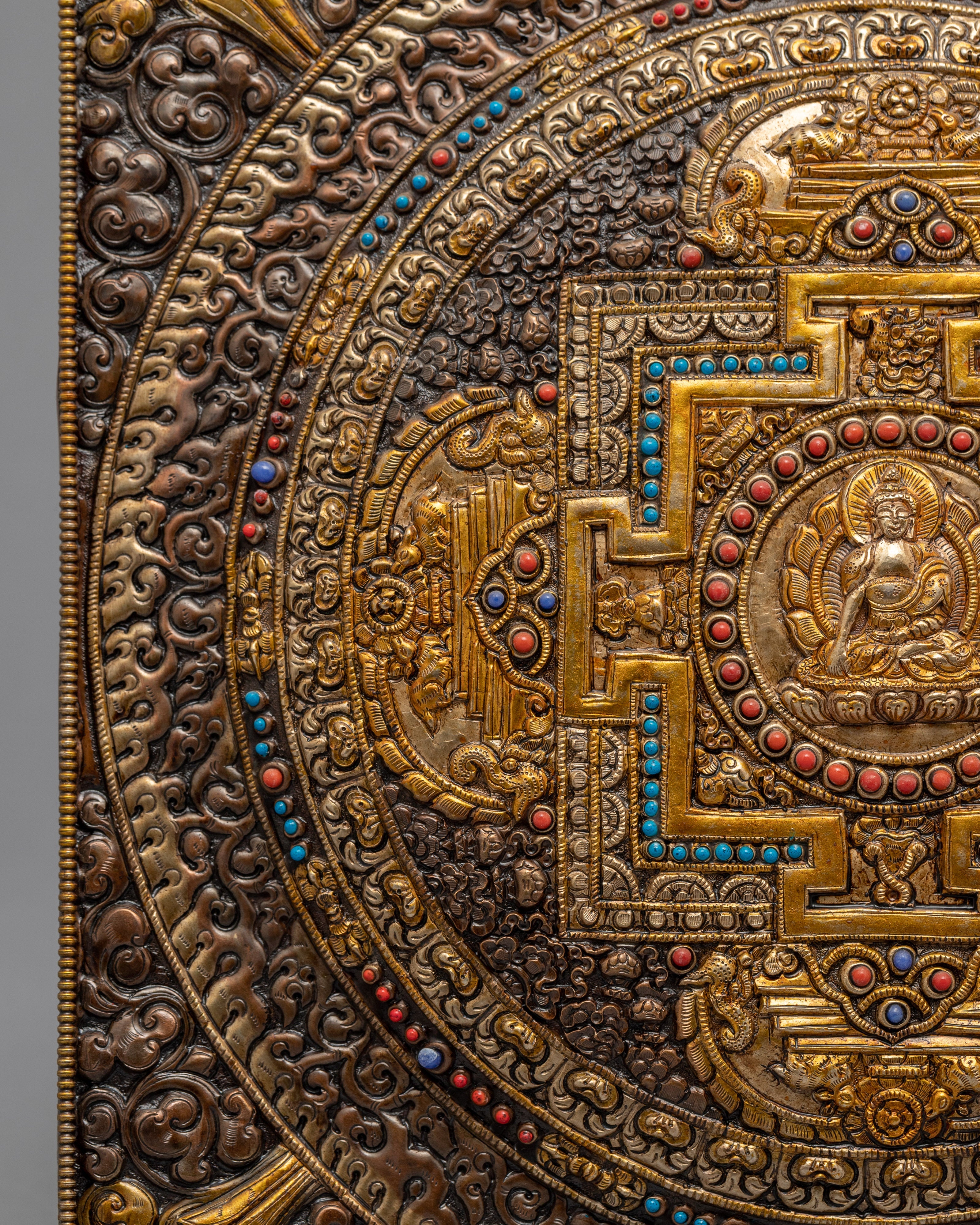 Deity Mandala Art | 24K Gold Plated Mandala