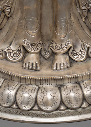 Standing Chenrezig Meditation Practice Statue | Bodhisattva Avalokiteshvara Handicraft