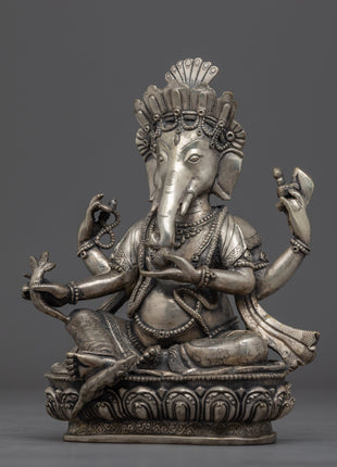 Traditional Ganesha Garden Statue | Buddhist Deity Vināyaka For Home Decor