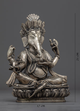 Traditional Ganesha Garden Statue | Buddhist Deity Vināyaka For Home Decor