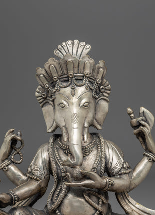Traditional Ganesha Garden Statue | Buddhist Deity Vināyaka For Home Decor