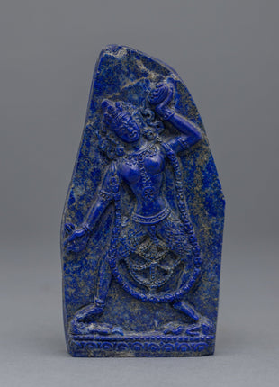 Hand-Carved Lapis Yogini