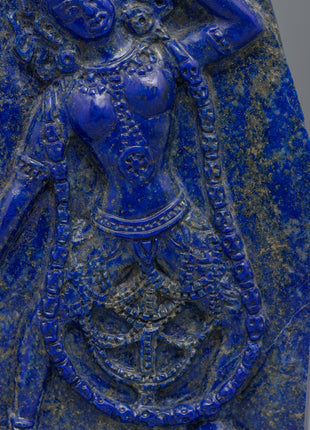 Hand-Carved Lapis Yogini | Tantric Buddhism