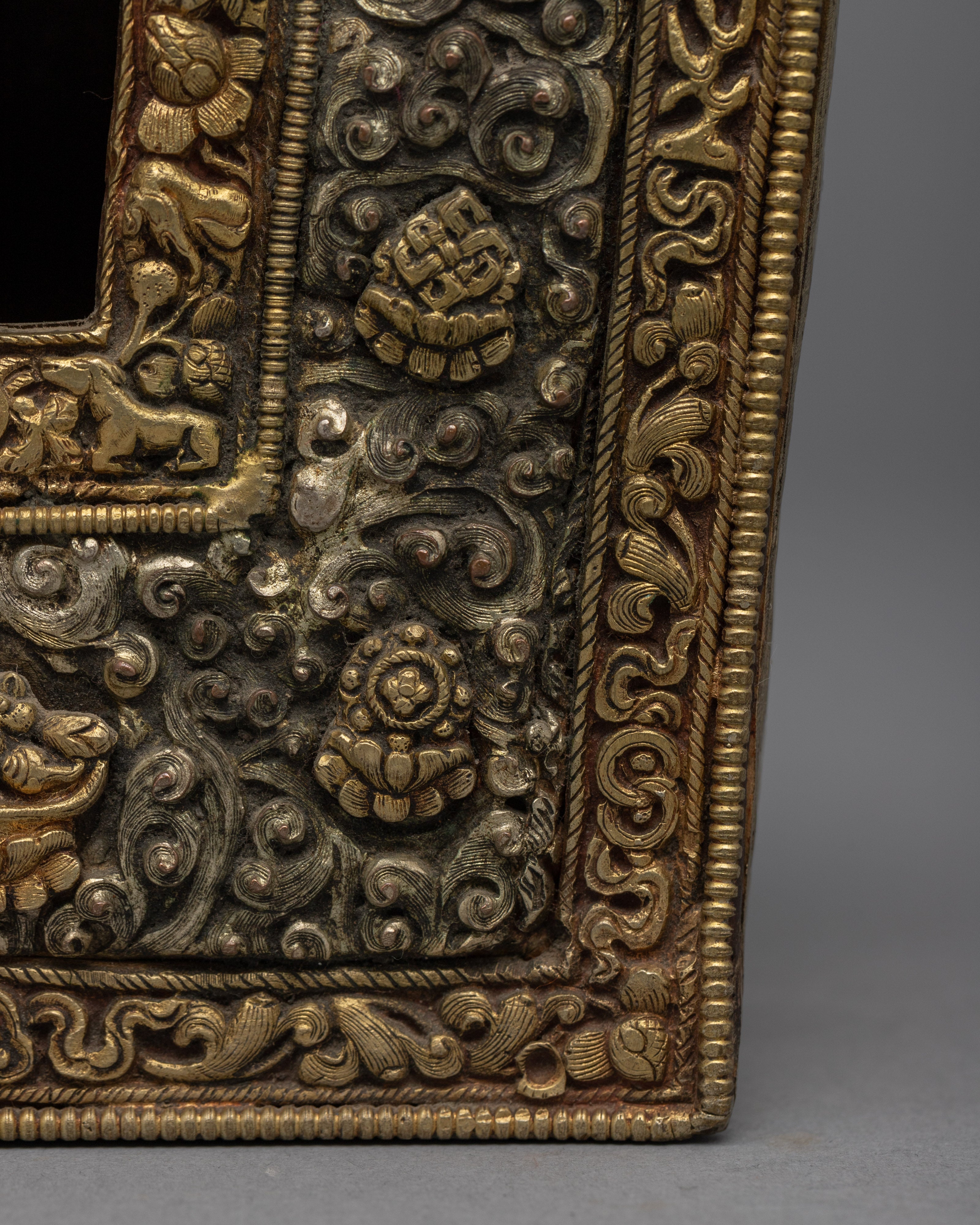 Buddhist Gahu Box | Handmade Nepalese Craft