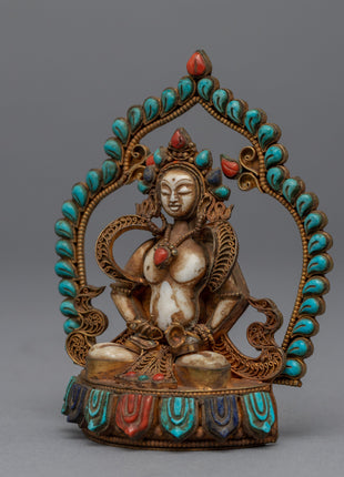 Statue To Chant Mantra Of Vajrasattva | Himalayan Traditional Artwork