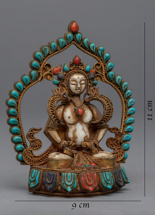 Statue To Chant Mantra Of Vajrasattva | Himalayan Traditional Artwork