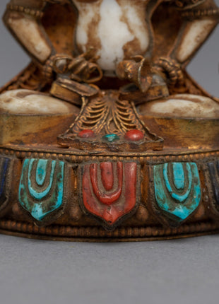 Statue To Chant Mantra Of Vajrasattva | Himalayan Traditional Artwork