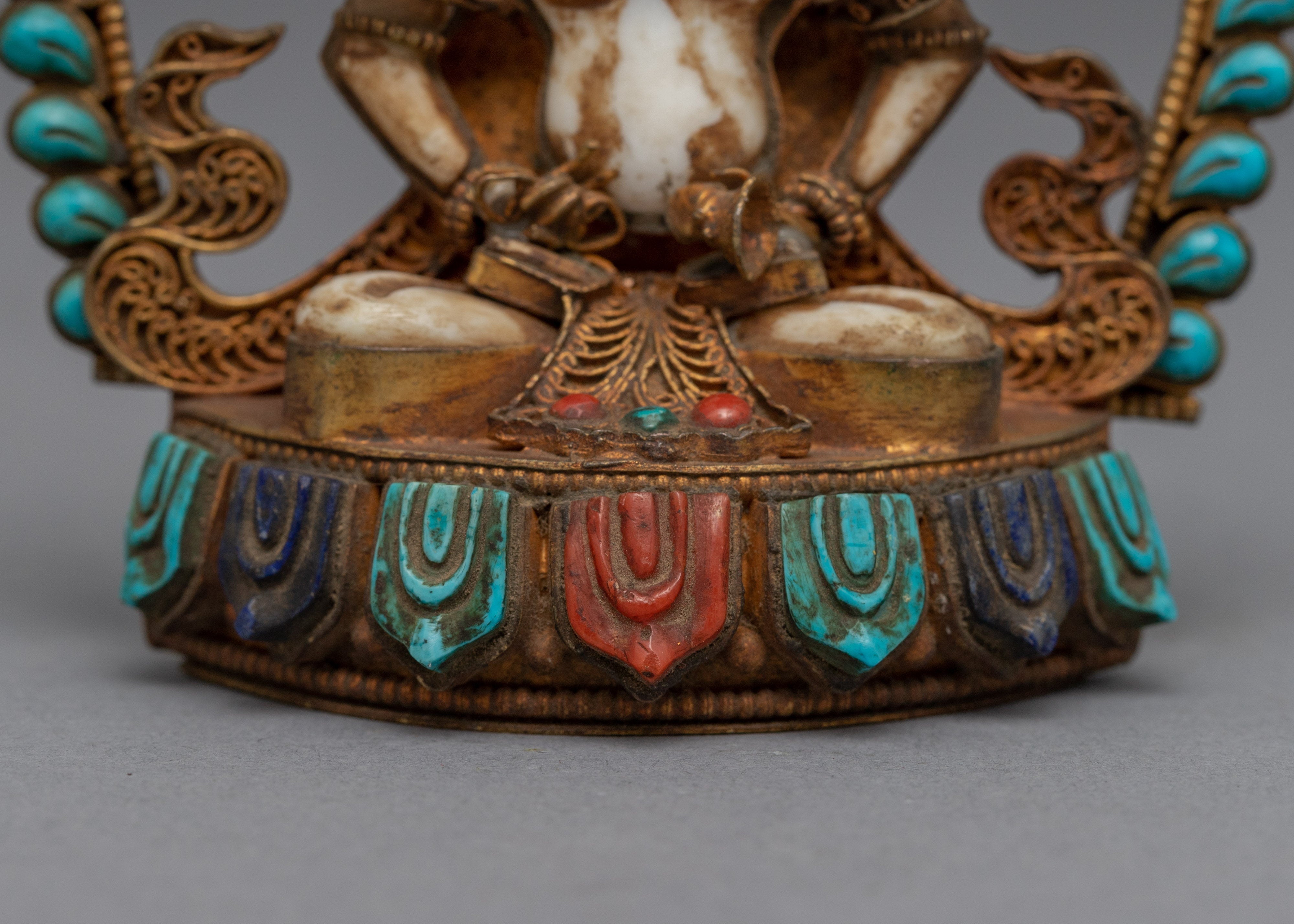 Statue To Chant Mantra Of Vajrasattva | Himalayan Traditional Artwork