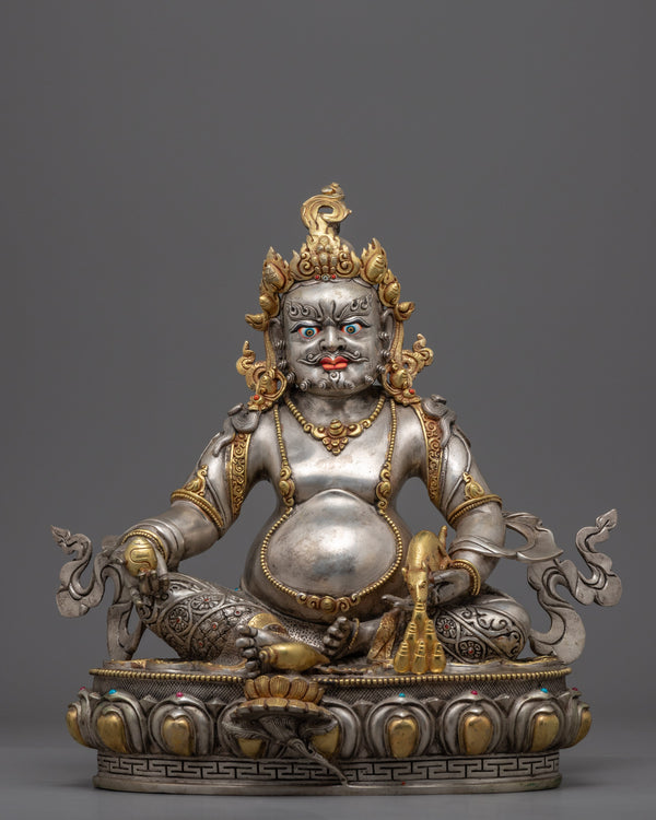 Dzambhala practice Statue | Silver Plating