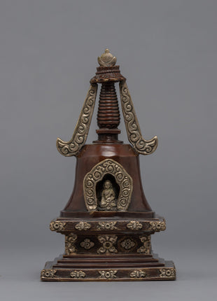 Copper Buddhist Stupa