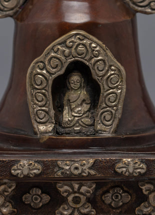 Copper Buddhist Stupa | Home Decor Stupa
