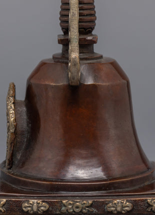 Copper Buddhist Stupa | Home Decor Stupa