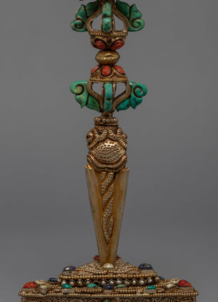 Buddhist Phurba | 24K Gold Plated