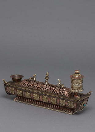 Prayer Wheel Incense Burner | Himalayan Art Work