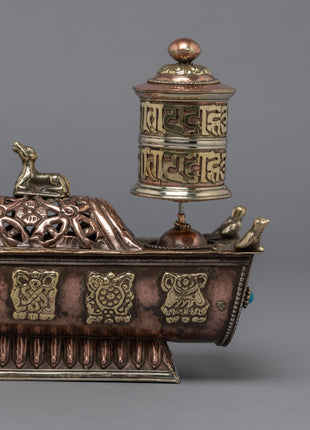 Prayer Wheel Incense Burner | Himalayan Art Work