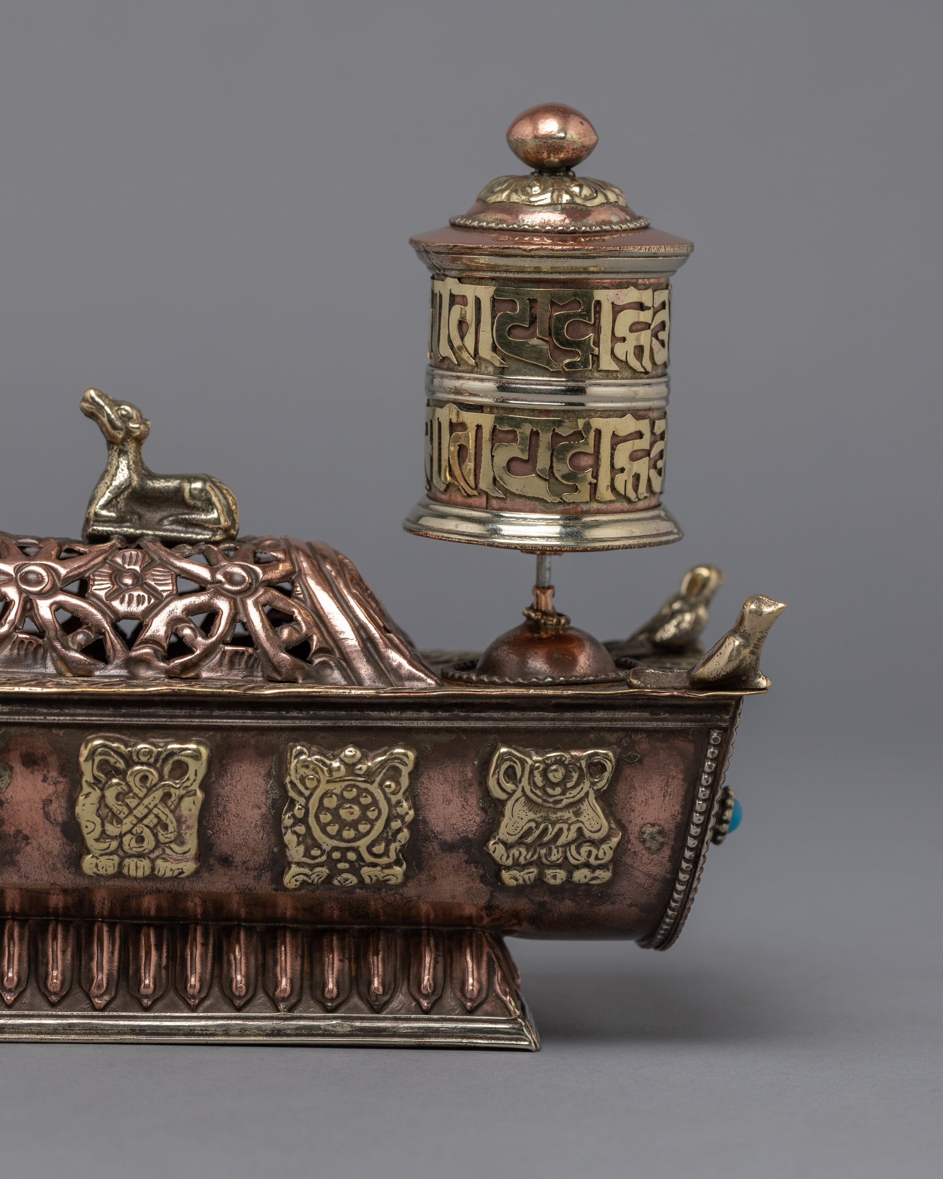 Prayer Wheel Incense Burner | Himalayan Art Work