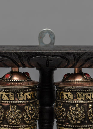 2-in-1 Prayer Wheel | Wall Mount Wheel