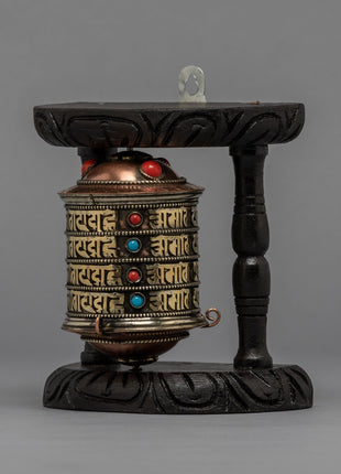 Decorative Prayer Wheel | Buddhist Shrine