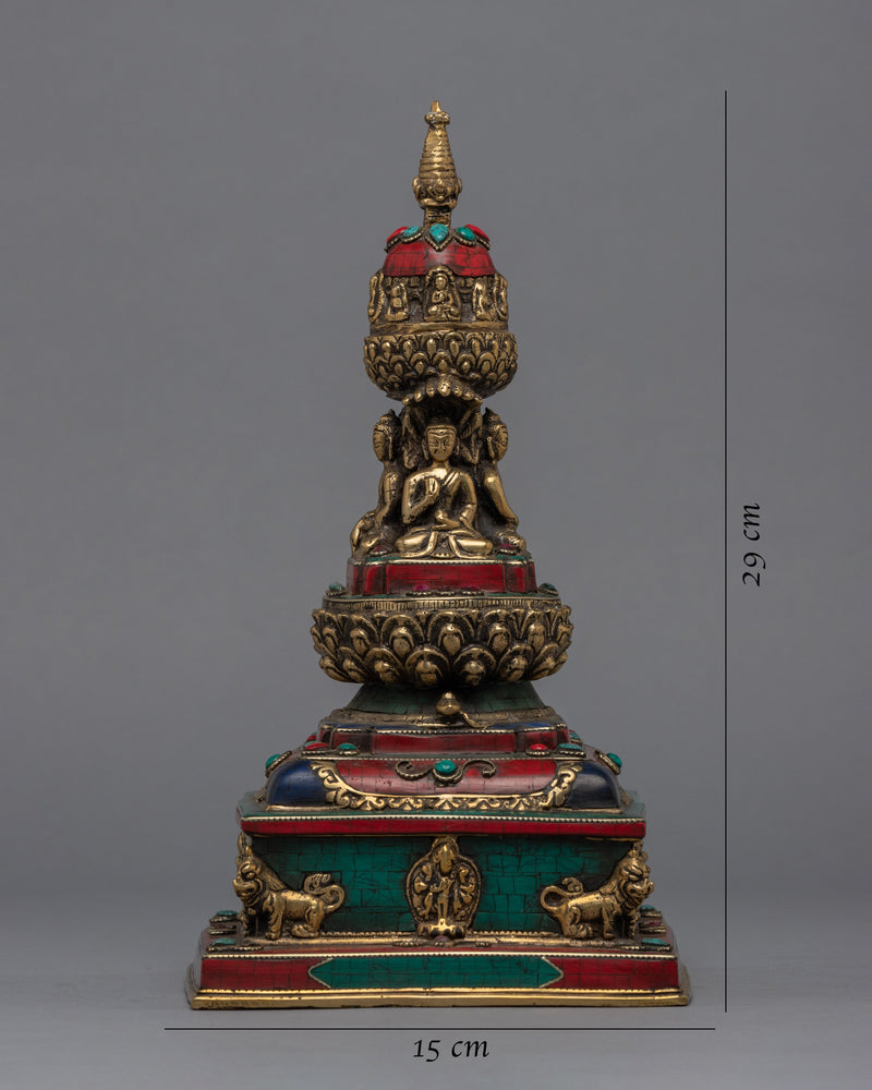 Brass Buddha Stupa | Home Decorative Item