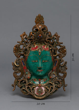 White Tara Mask | Wall Hanging