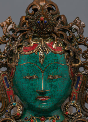 White Tara Mask | Wall Hanging