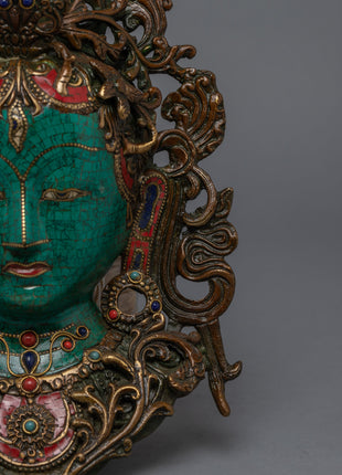 White Tara Mask | Wall Hanging