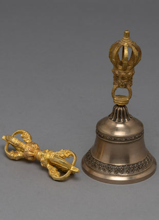 Tibetan Bell and Dorje Set | Authentic Tibetan Buddhist Ritual Tool