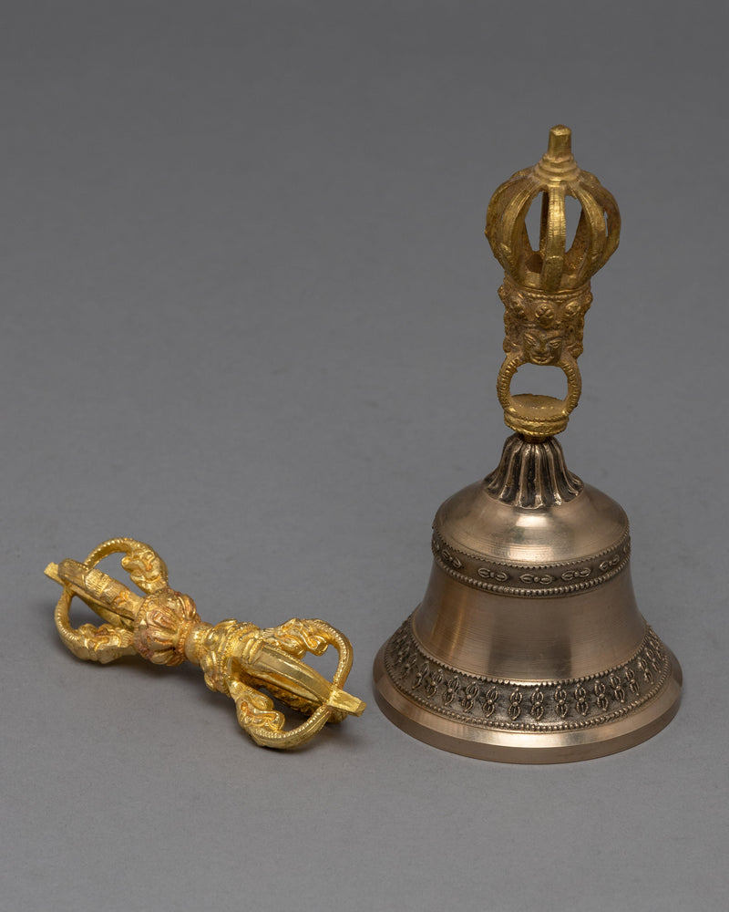 Tibetan Bell and Dorje Set | Authentic Tibetan Buddhist Ritual Tool