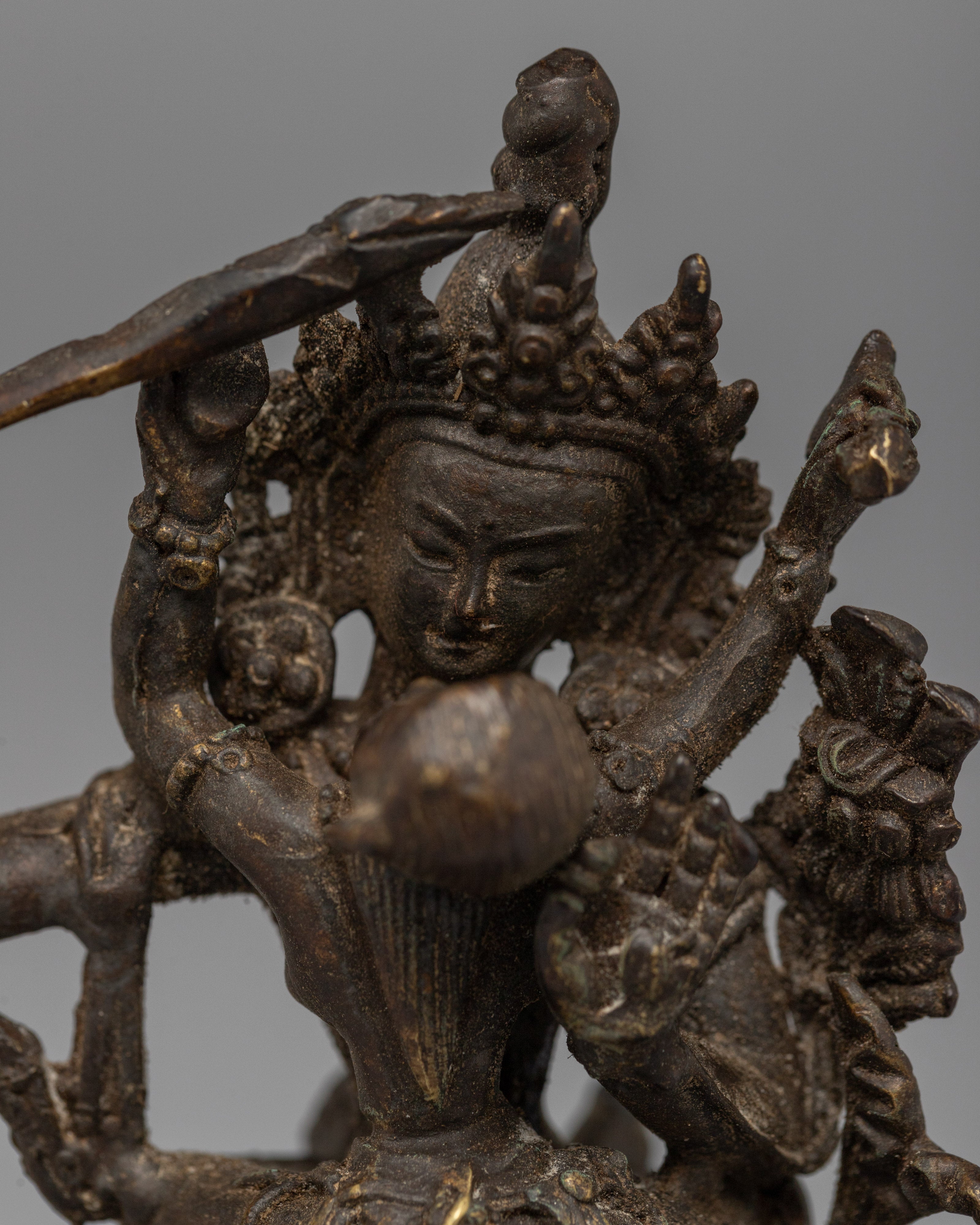 Manjushri Consort Oxidized Statue | Original Himalayan Artwork