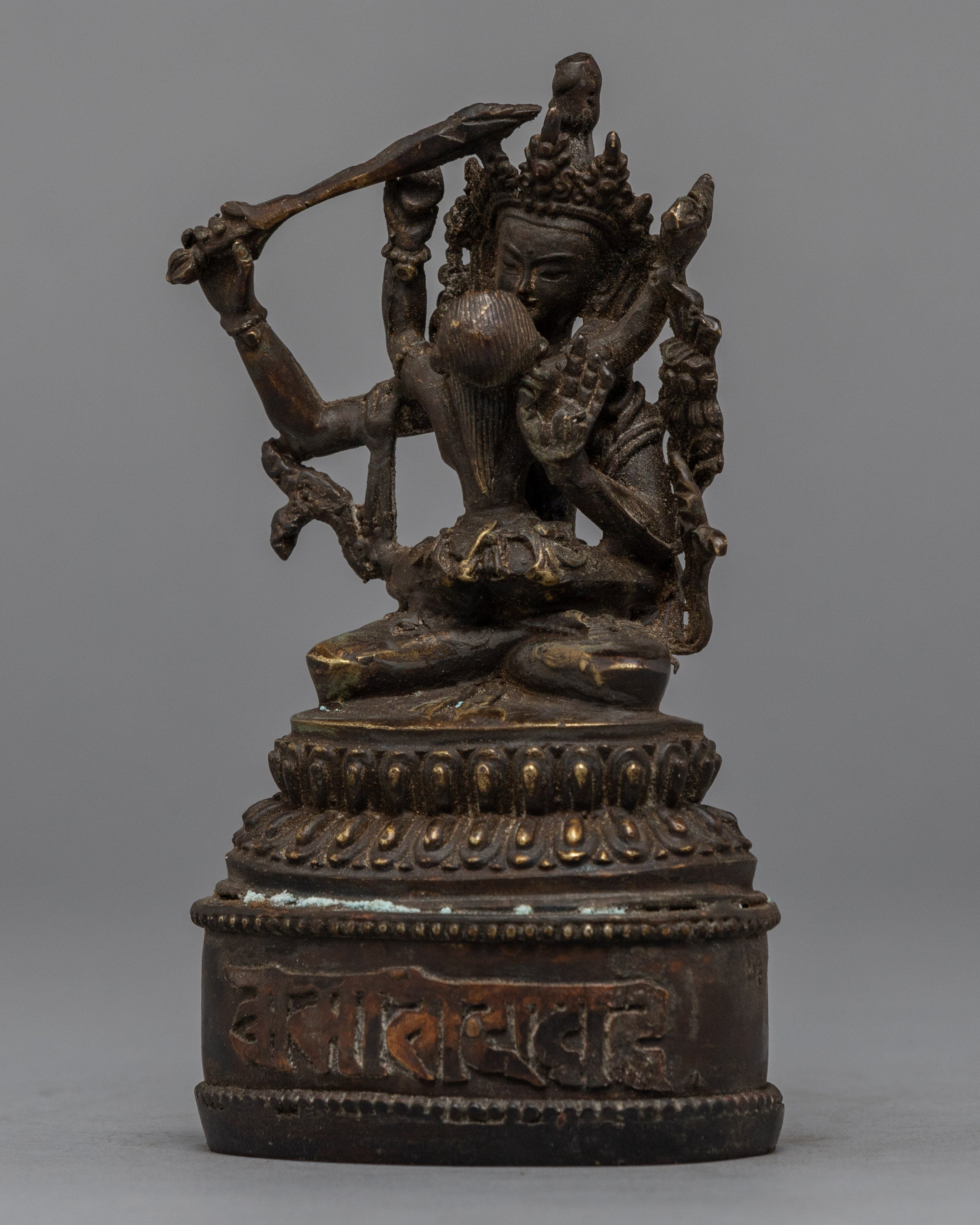Manjushri Consort Oxidized Statue | Original Himalayan Artwork