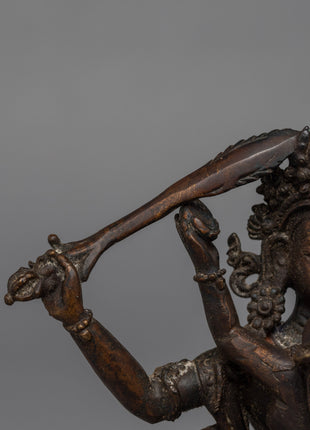 Manjushri Boddhisattva Sculpture With Consort | Traditional Buddhist Art