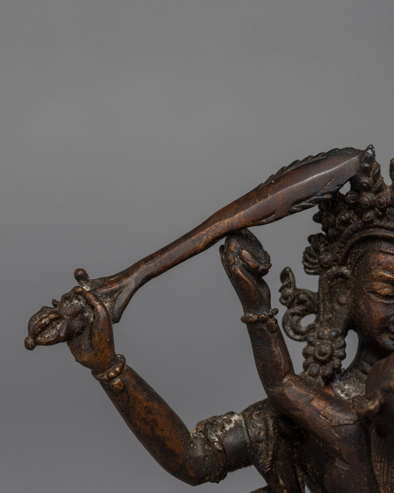 Manjushri Boddhisattva Sculpture With Consort | Traditional Buddhist Art