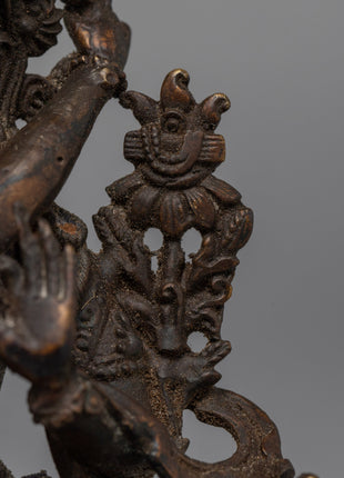 Manjushri Boddhisattva Sculpture With Consort | Traditional Buddhist Art