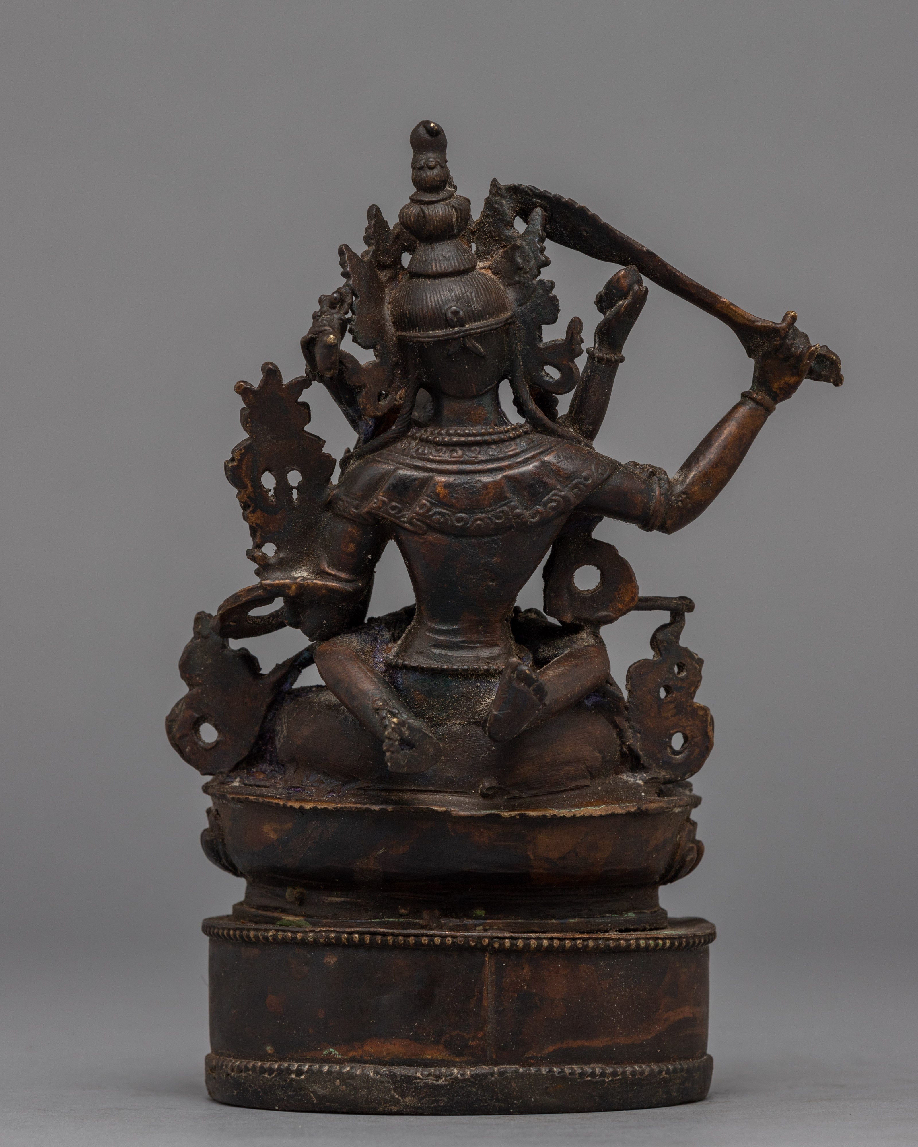 Manjushri Boddhisattva Sculpture With Consort | Traditional Buddhist Art