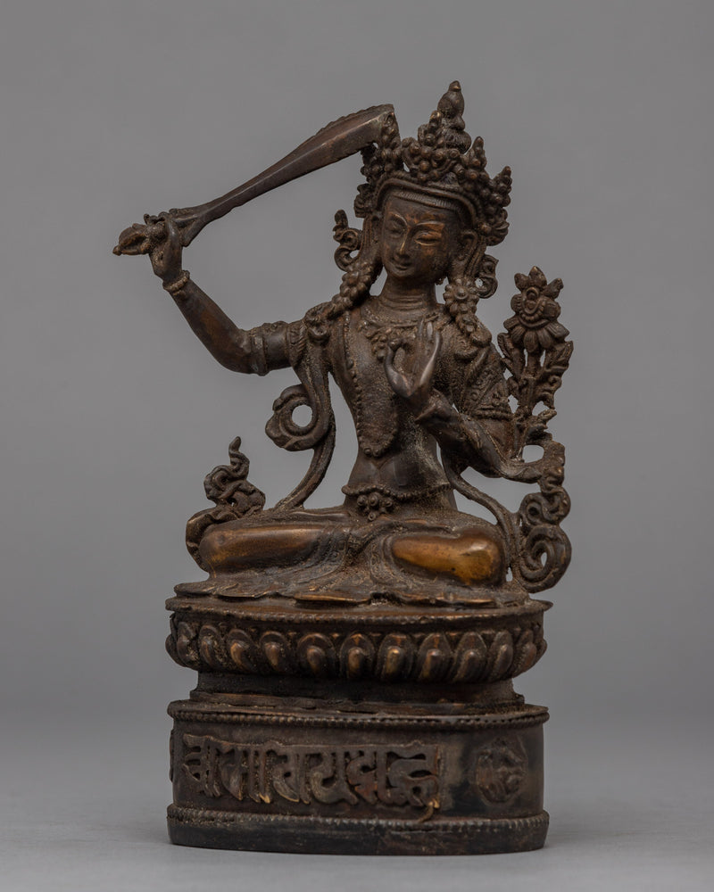 Maha Manjushri Sculpture | Traditional Himalayan Art