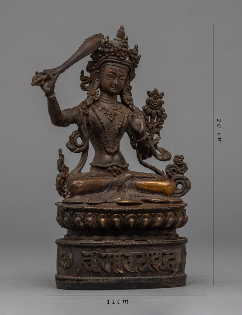 Maha Manjushri Sculpture | Traditional Himalayan Art