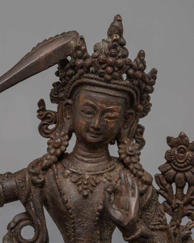 Maha Manjushri Sculpture | Traditional Himalayan Art