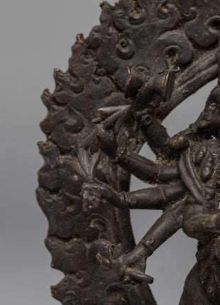 Antique Ganesh Statue | Copper Body Sculpture
