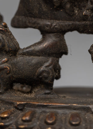 Antique Ganesh Statue | Copper Body Sculpture