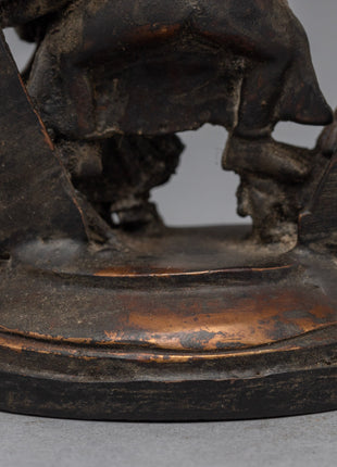 Antique Ganesh Statue | Copper Body Sculpture