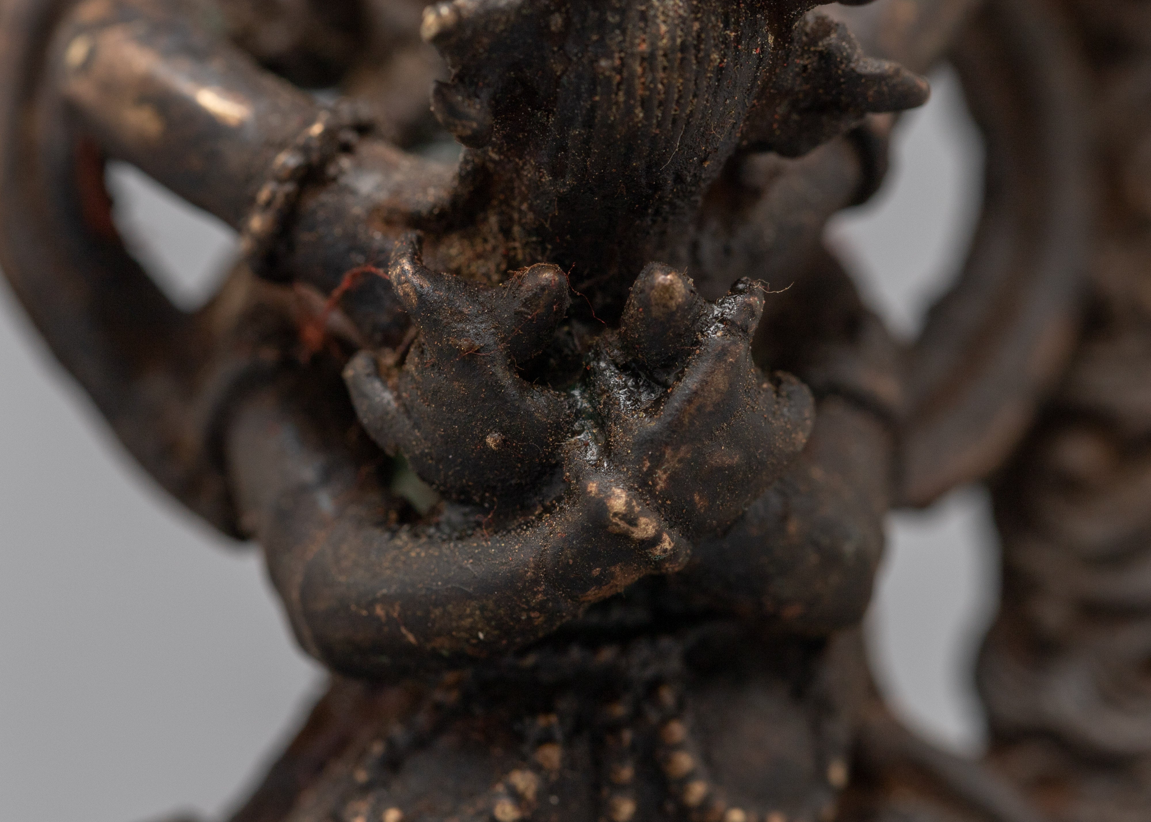 Chakrasamvara with Consort Statue | Buddhist Deity With Consort Sculpture