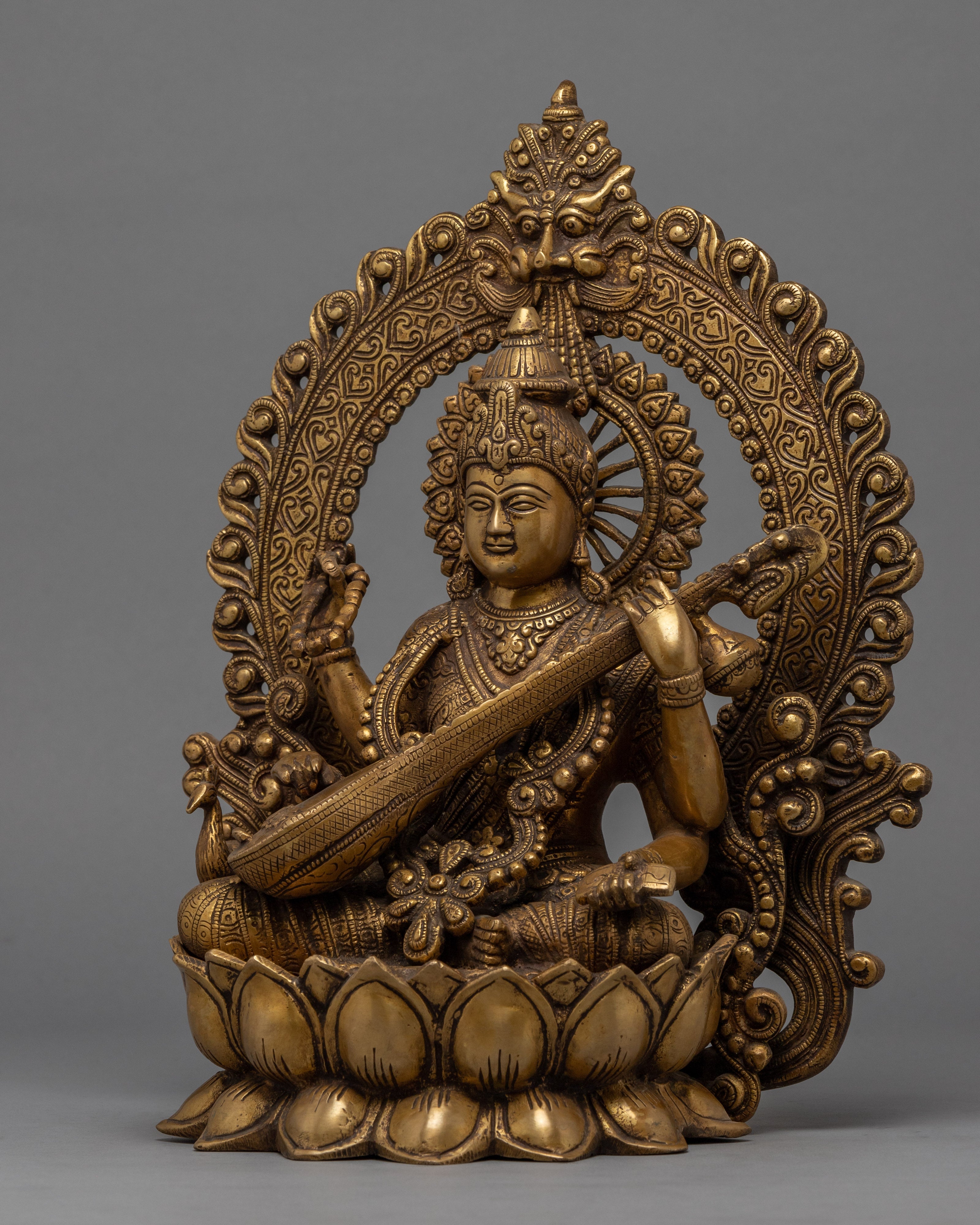 Saraswati Goddess Statue | Traditional Goddess Of Wisdom Statue