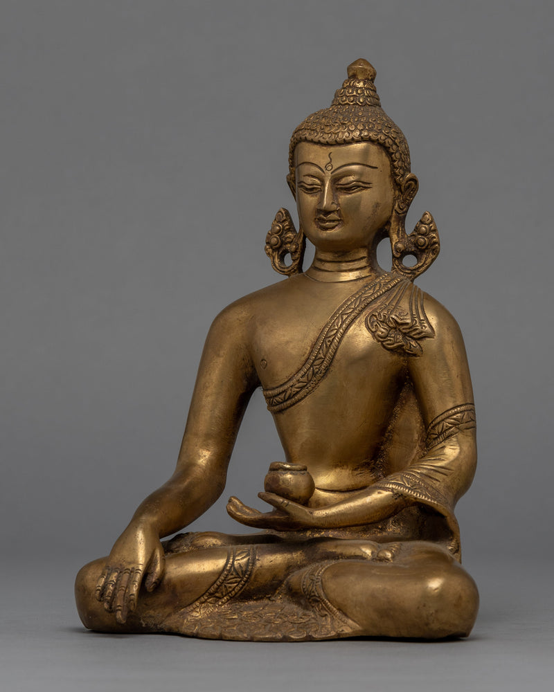 Brass Shakyamuni Buddha Statue | Himalayan Artwork