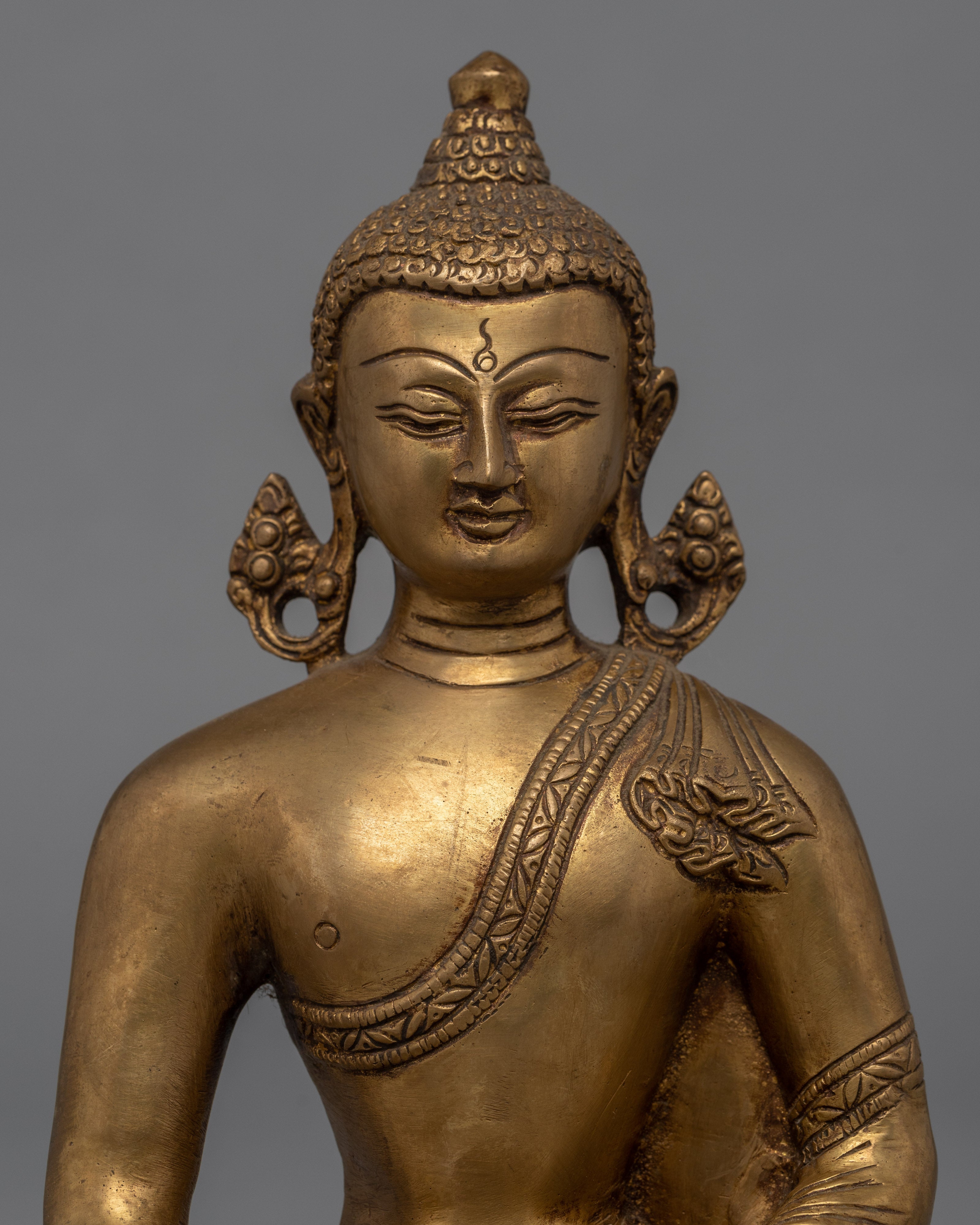 Brass Shakyamuni Buddha Statue | Himalayan Artwork