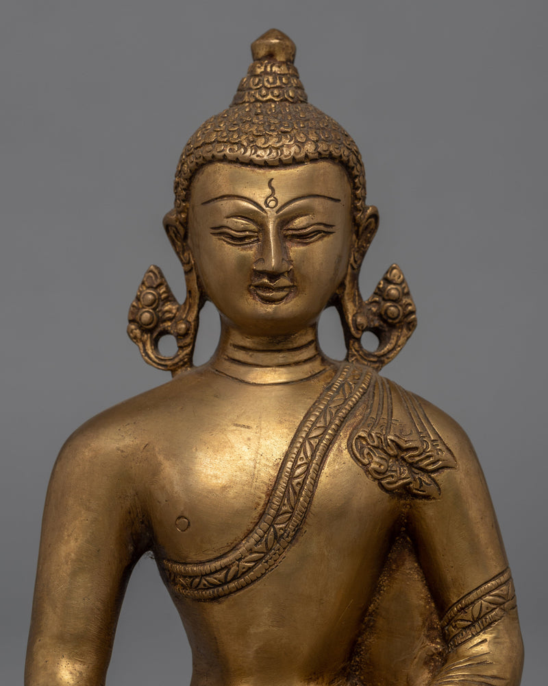 Brass Shakyamuni Buddha Statue | Himalayan Artwork
