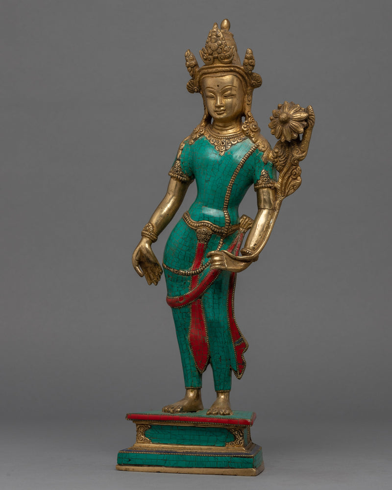 Standing Chenrezig Statue | Bodhisattva Lokeshwara Artwork