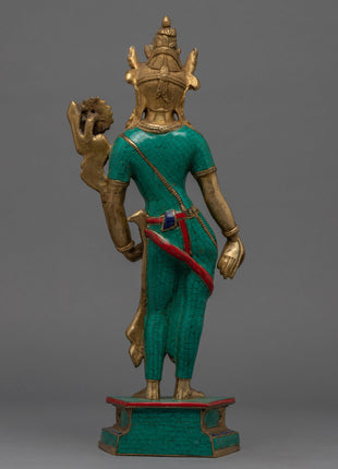 Standing Chenrezig Statue | Bodhisattva Lokeshwara Artwork