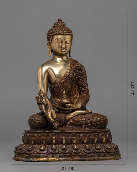 Bhaisajyaguru Statue | Himalayan Traditional Art of Medicine Buddha