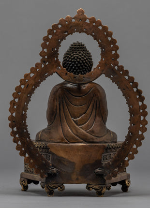 Amitabha Buddha Sculpture for Home Decor | Traditional Tibetan Art